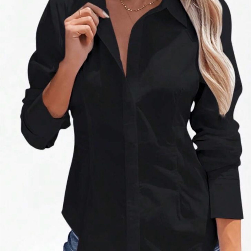 Elegant Black Women's Top